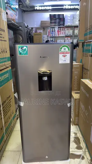 Hisense 176liters Fridge With Water Dispenser (Grey