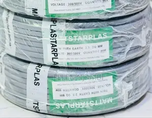 2.5mm Mattstarplass Twin Cable With Earth