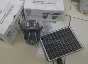 Wifi Dual Lens PTZ V380 Solar Camera 2 Audio Enabled
