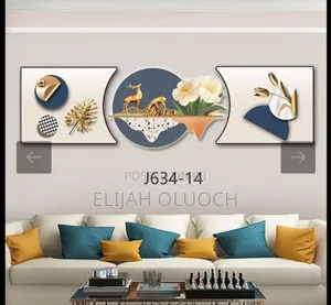 Feather Style Luminous Decor Wall Clock