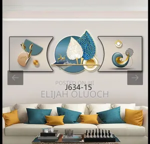 Feather Style Luminous Decor Wall Clock