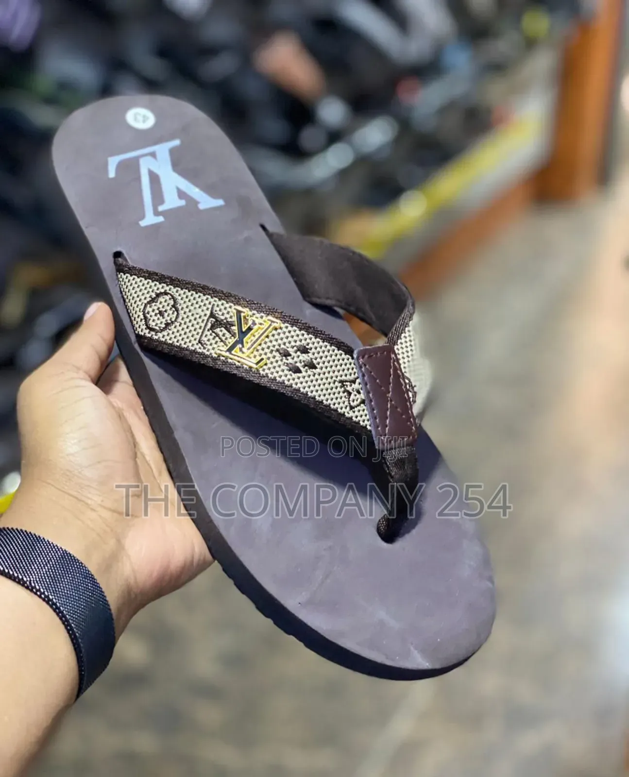 Quality Designer Rubber Sole Open Slide Sandal