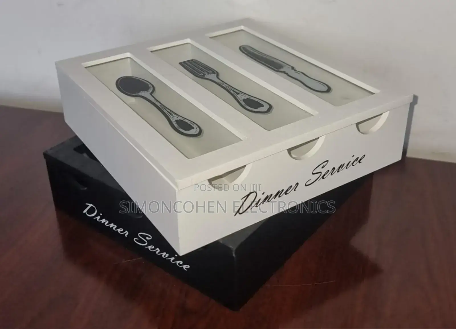 3 Compartment Cutlery Box Organizer