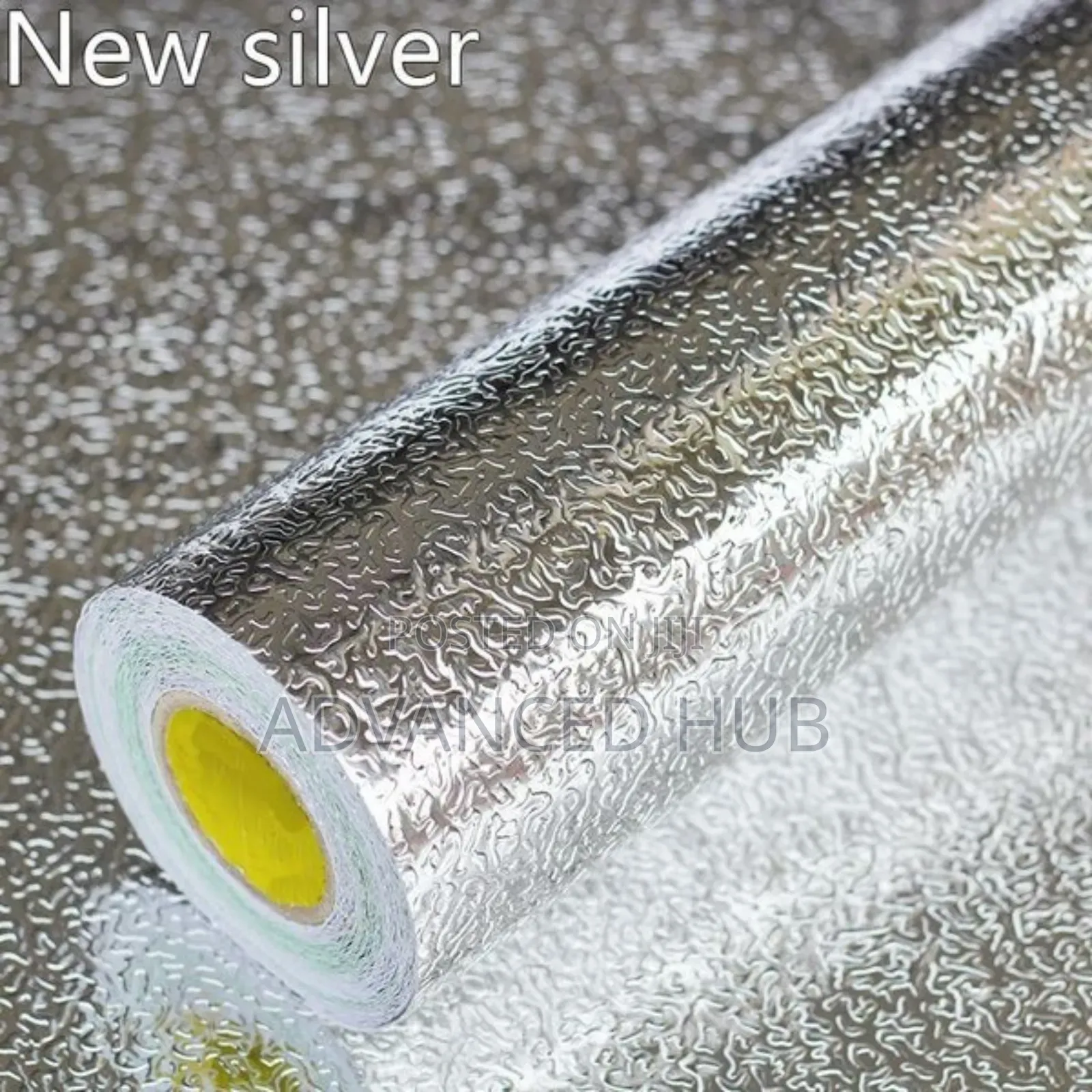 Silver Aluminium Foil Kitchen Table Top Runner Sticker