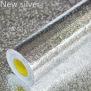 Silver Aluminium Foil Kitchen Table Top Runner Sticker