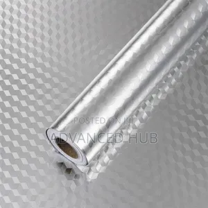 Silver Aluminium Foil Kitchen Table Top Runner Sticker