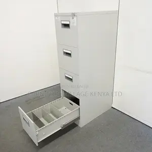 Cabinets: Four-Compartment Office Imported Cabinet