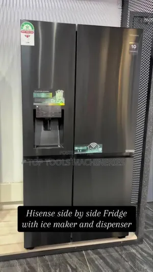 Hisense 628l Side by Side Fridge With Ice Maker