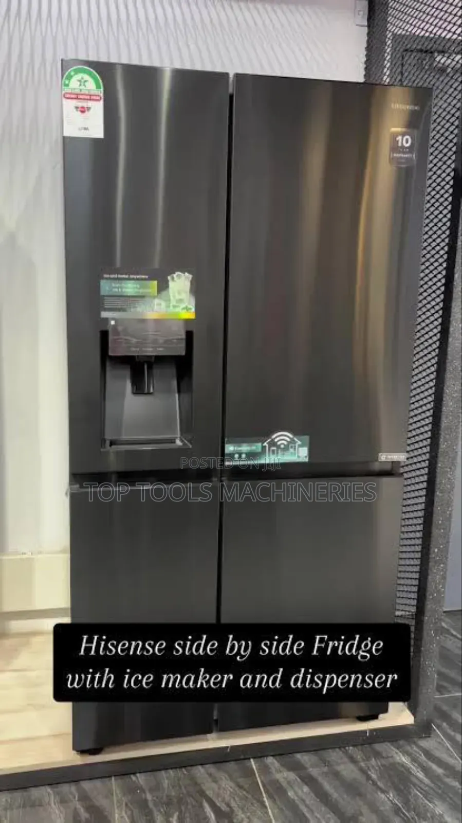 Hisense 628l Side by Side Fridge With Ice Maker