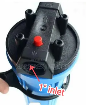 Filter Housing 1" Inlet , Outlet 20" Clear Blue