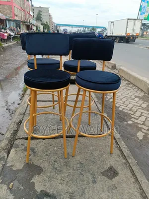 Black/Gold Bar Stools or Counter Stools 