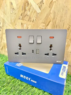 Twin/Double Socket With Usb and Type C Changer