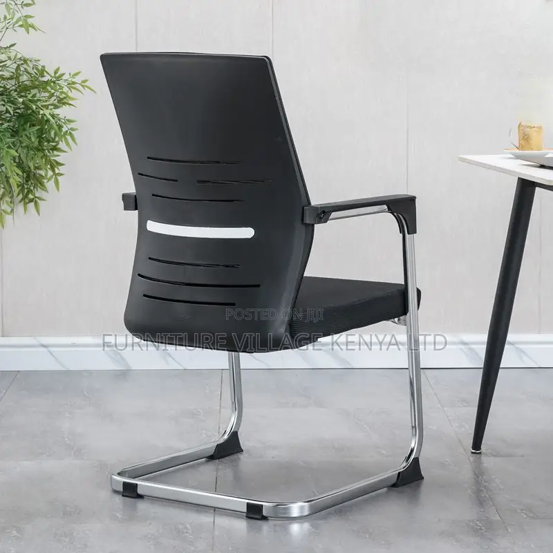 Office Chairs: Fixed Solid Back Mesh Office Chair