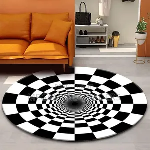 Round Carpet Soft Fleece Mat/Antislip Mat