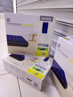 3 by 6 10" Intex Inflatable Air Mattress With Electric Pump