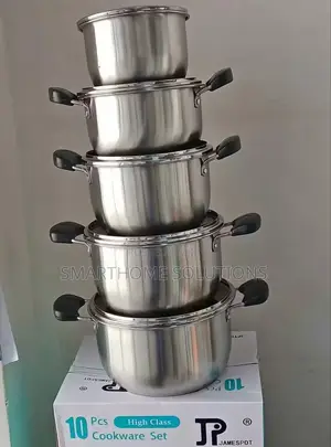 Jp 10pcs Premium Quality Stainless Steel Cookware Sets Pot