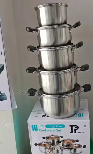 10 PCS Jp Stainless Steel Aluminum Cookware Set