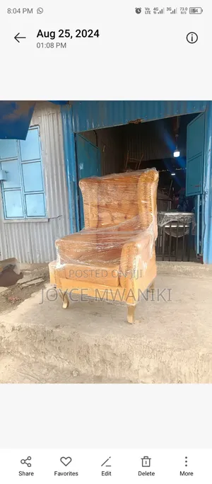 Pedicure Seat or King Chair, Yellow Gold 
