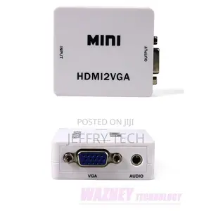Hdmi to Vga to Hdmi Converter With Audio Hdmi2vga Vga2hd