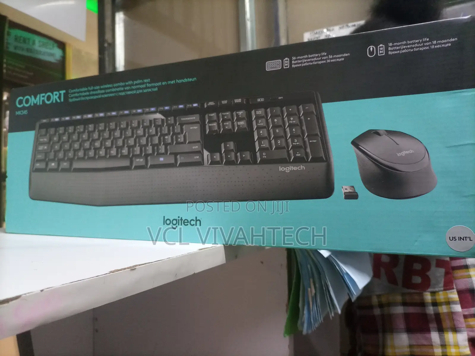 Logitech Mk345 Wireless Combo Full-Sized Keyboard