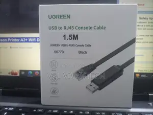Ugreen Usb to Lan Rj45 Console Cable Black