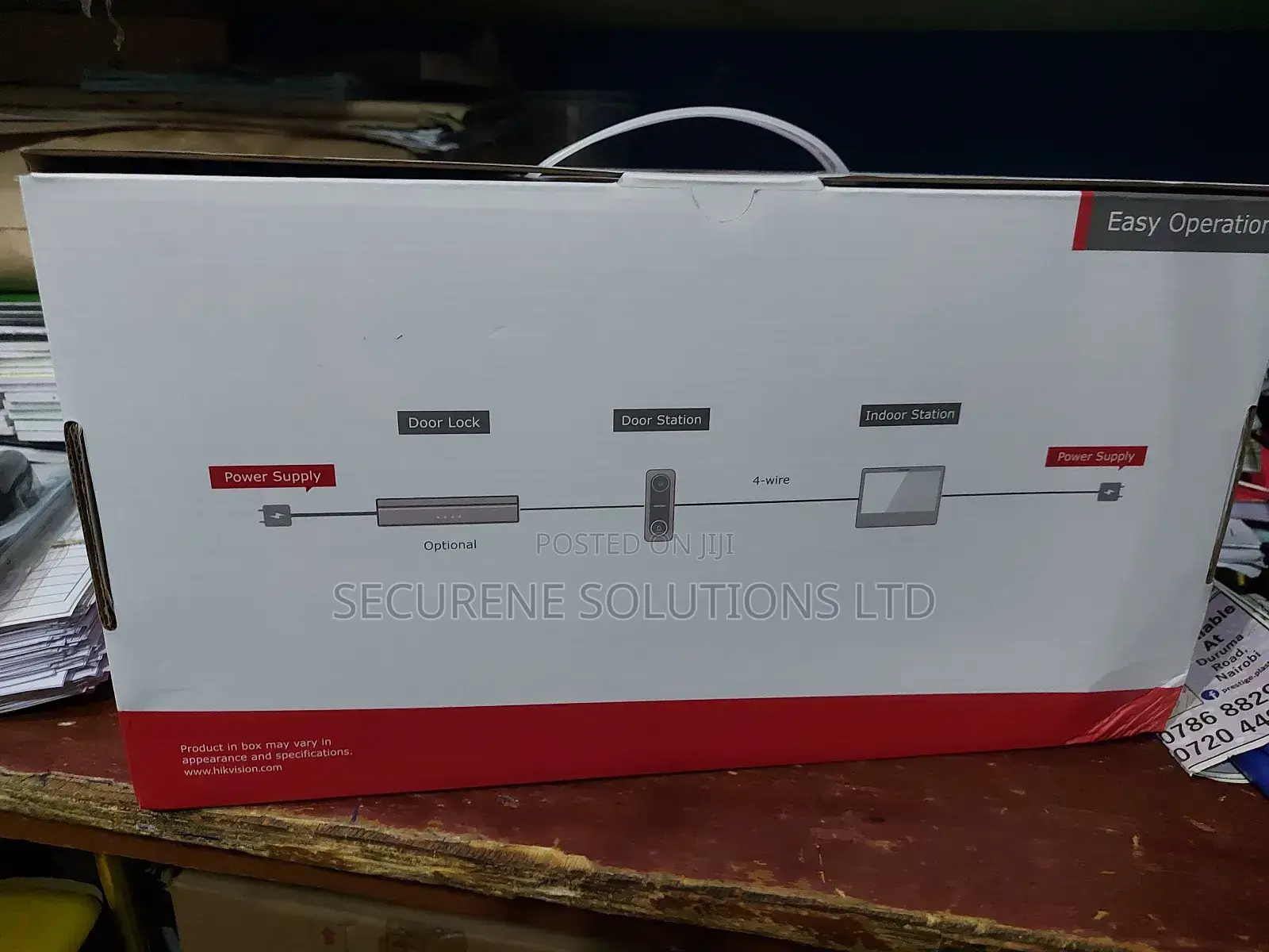 Hikvision Ds-Kis212 4-Wire Hd Tvi Video Intercom Kit Plastic
