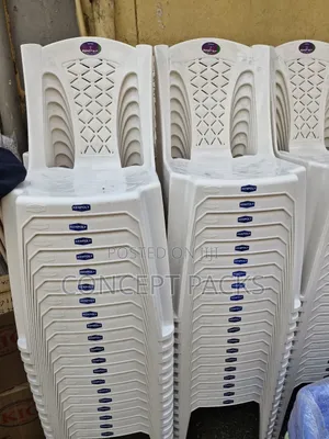 White Kenpoly Church Armless Chairs.