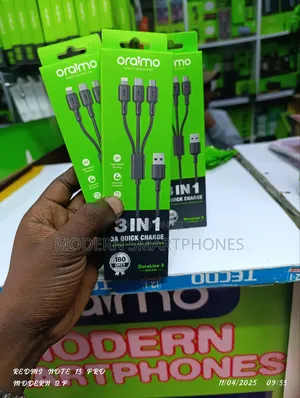 Oraimo Duraline 3 3a 1.2m Data Cable