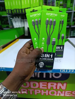 Oraimo 3 in 1 Cable Durable Micro Ocd-X93