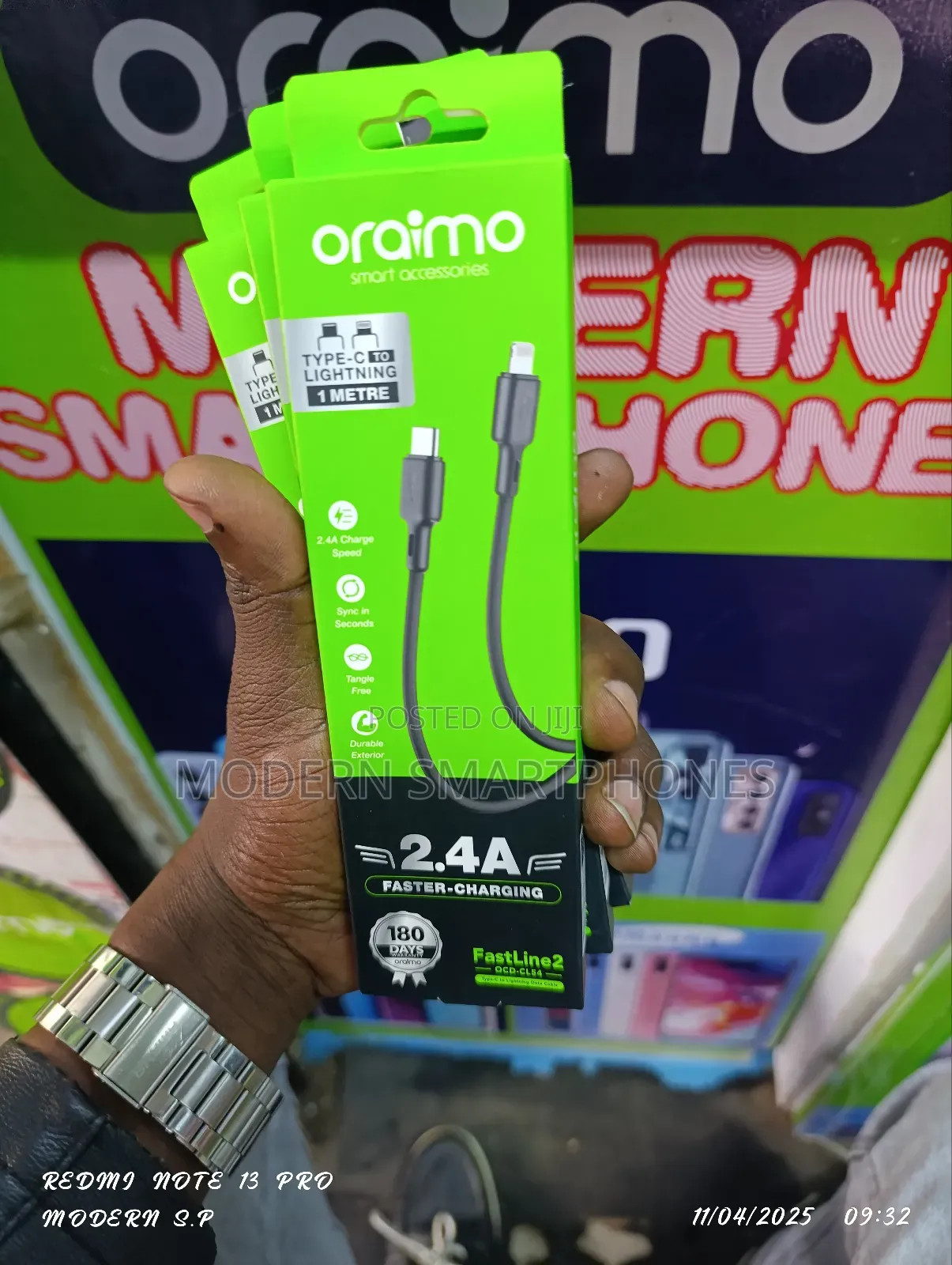 Oraimo Type-C to Lightning Cl54 Data Cable
