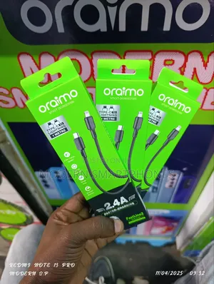 Oraimo Type-C to Lightning Cl54 Data Cable.