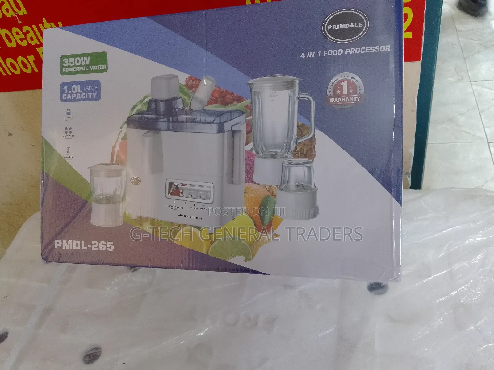 Primdale 350w 4in1 Food Processor PMDL-265