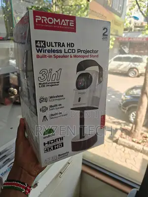 Promate Beamer-A250, Ultra Hd Wireless LCD Projector
