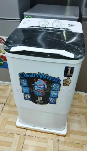 Mika Washing Machine6kg,Semi Automatic,Single Tub,White Gray