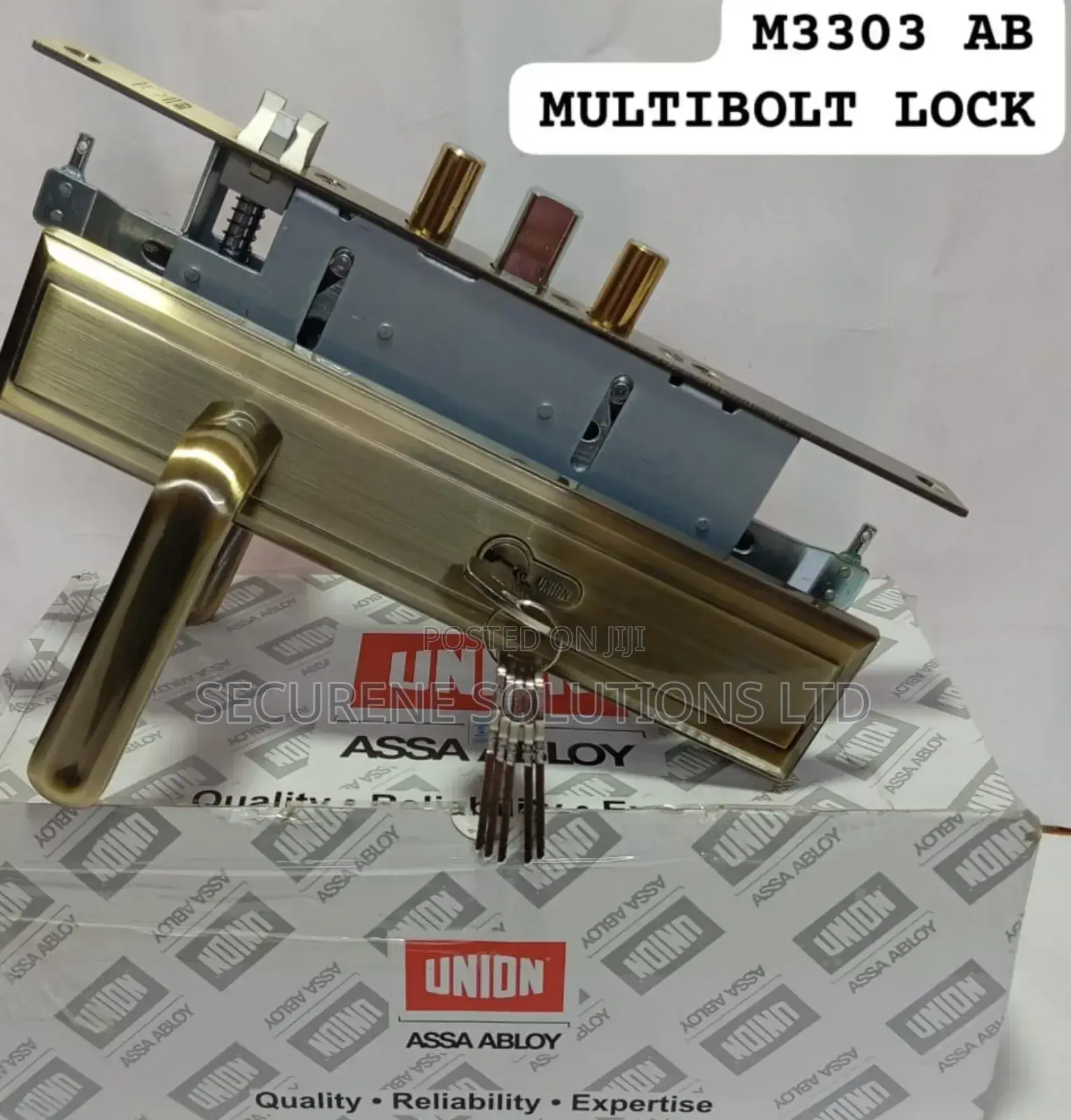 Union Assa Abloy Multibolt Lock,Model M3303ab.