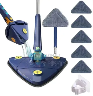 *Triangle Mop 360 Extendable Adjustable Cleaning Mop