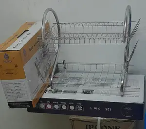 Nunix 2 Tier Kitchen Stainless Utensils Dish Rack/ Tray
