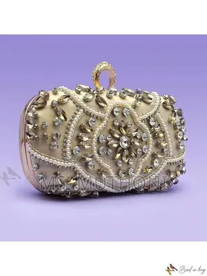 Elegant Luxury Glamorous Beaded Dinner Clutch Bag*