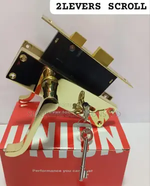 Union 2 Levers Scroll" Door Lock Set,