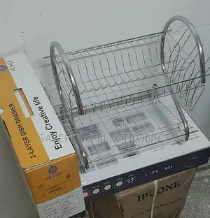 Stainless Steel - Nunix 2 Tier Kitchen Utensils Dish Rack