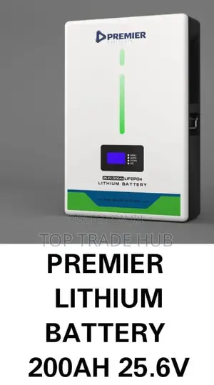 Premier Lifepo4 Lithium Battery 25.6v/200ah 5kw