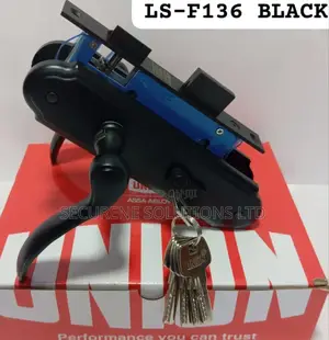 Union Ls-F136 Black Door Lock