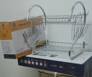 Utensils Dish Rack - Nunix Stain-Free 2 Tier Rack