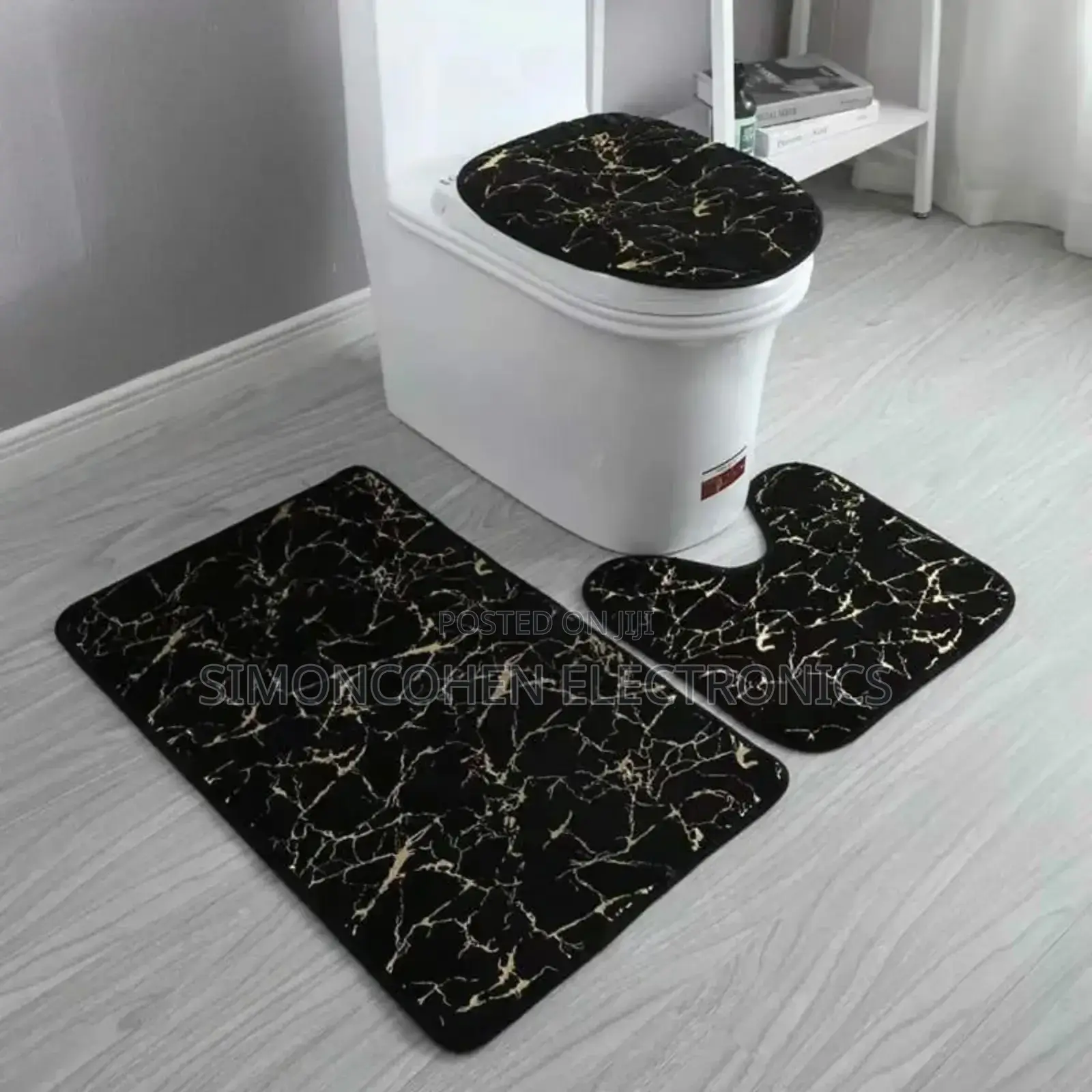 Marble Pattern 3pcs Bathroom Mat