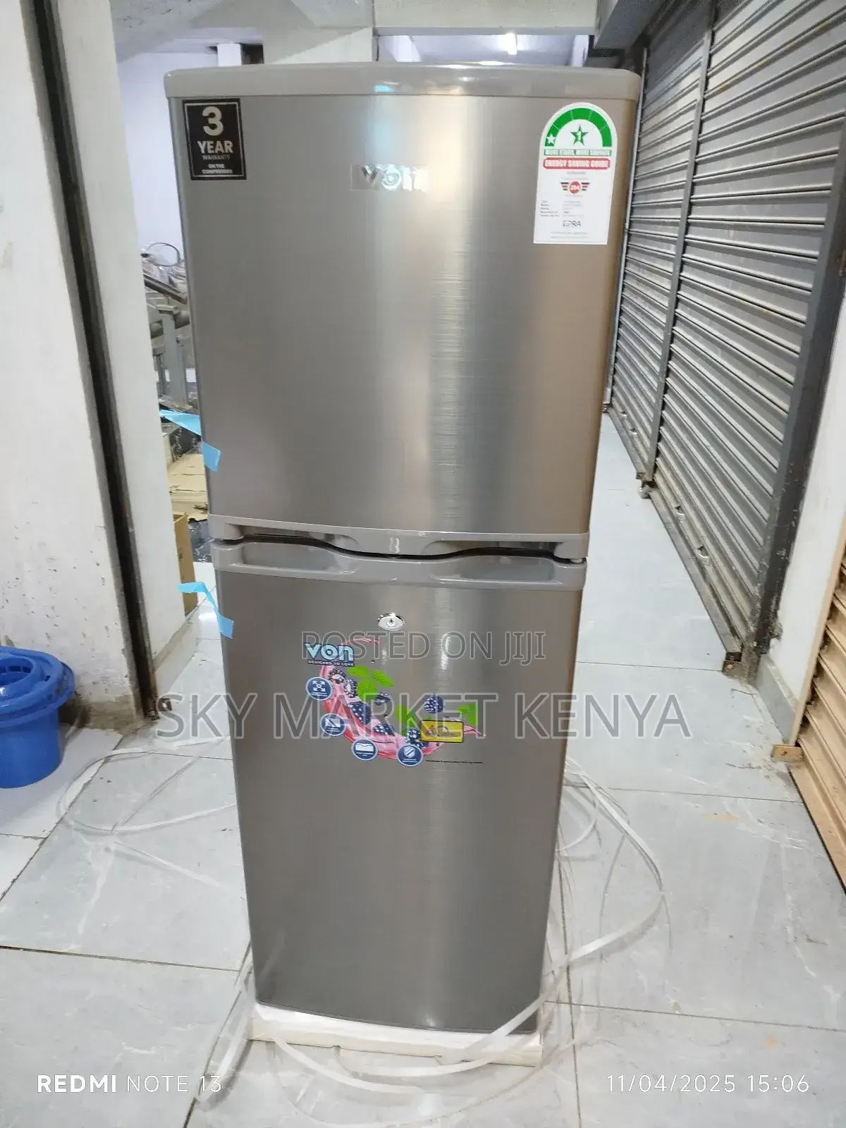 Von Double Door Fridge Vart-22dhs