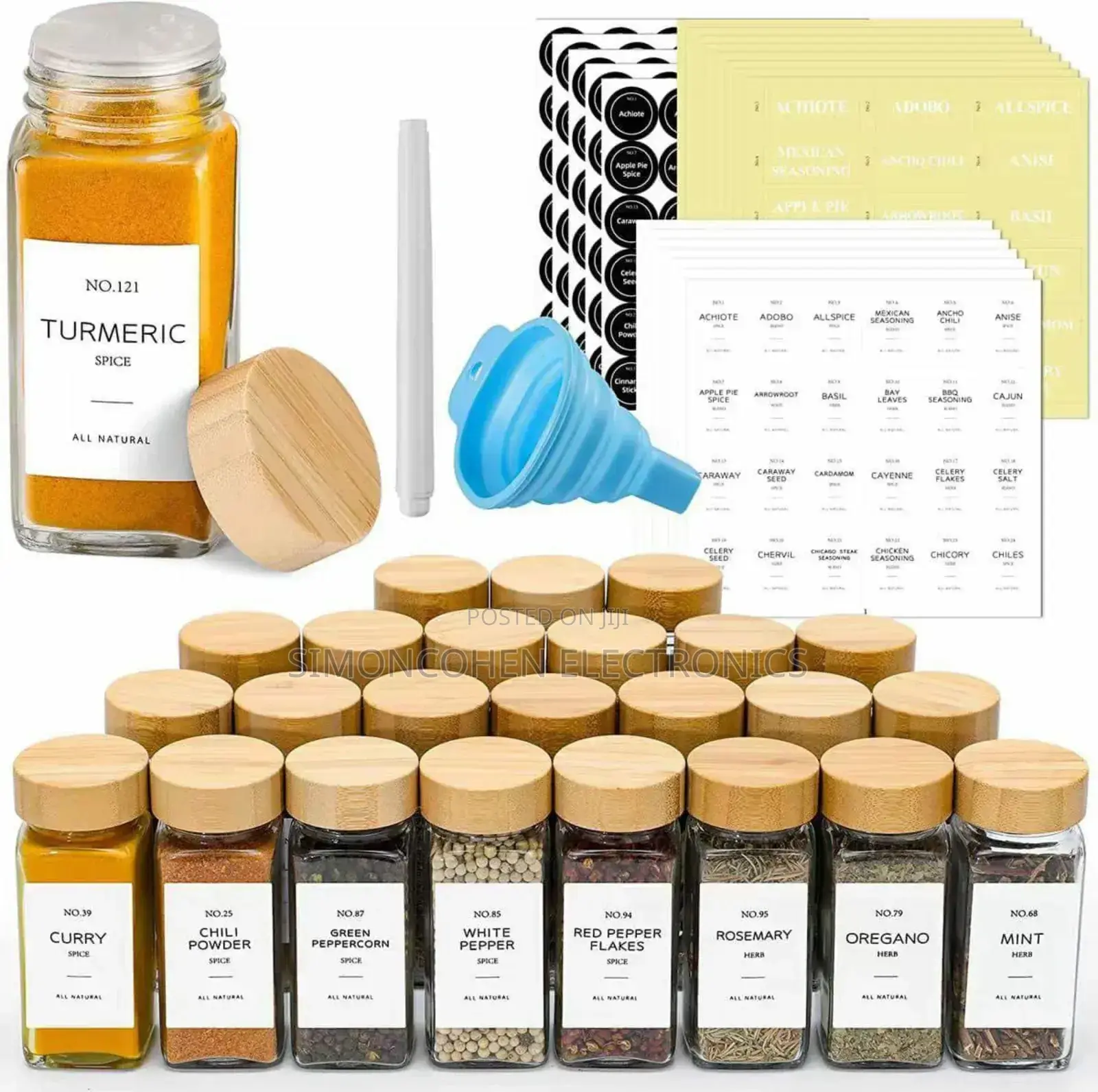 29pcs Set Glass Storage Jars With Bamboo Lid