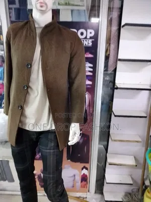 Beige/Brown Long Coats for Men