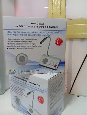 Two-Way Window Intercom System for Counter Rl-9909