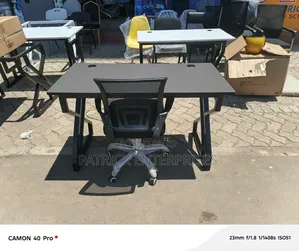 1.2 Mtrs Metallic Office/Home Computer Desk Plus Study Chair
