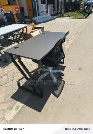 1.2 Mtrs Metallic Office/Home Computer Desk Plus Study Chair